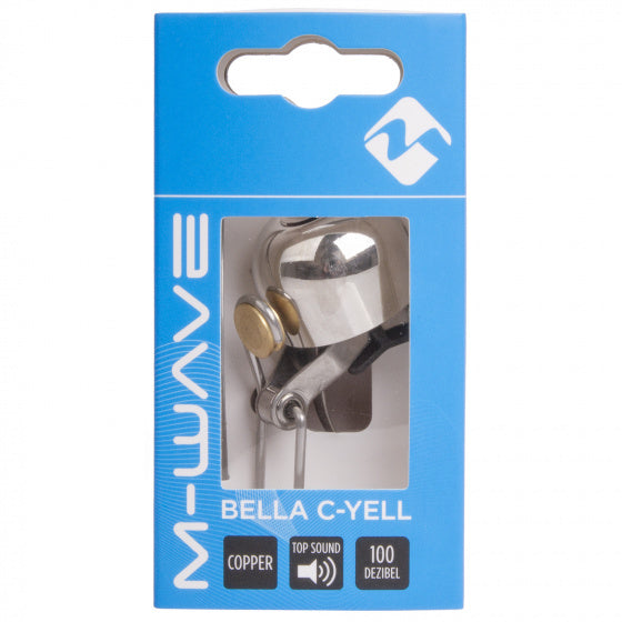 Fietsbel M-Wave Bella C-Yell  ø30mm - zilver