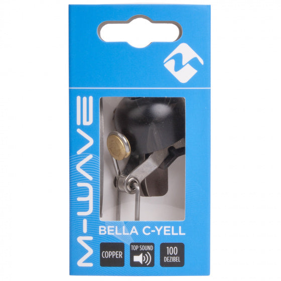 Fietsbel M-Wave Bella C-Yell  ø30mm - zwart