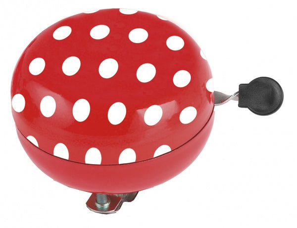 Fietsbel Ding-Dong M-Wave ø80mm - ladybird red