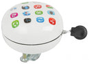 Fietsbel ding-dong Apps 80 mm wit