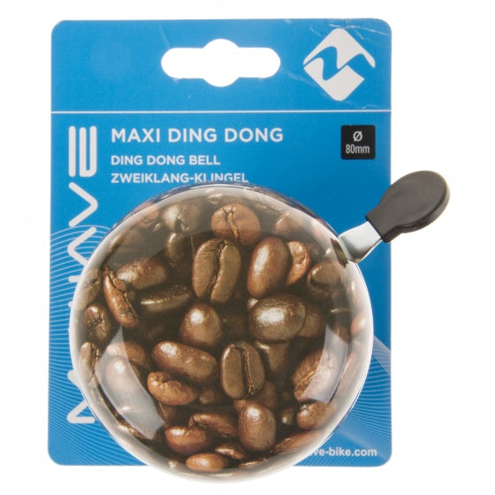 Fietsbel M-Wave Ding-Dong ø80mm - Koffie