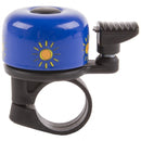 fietsbel Mini-Mix aluminium 35 mm blauw