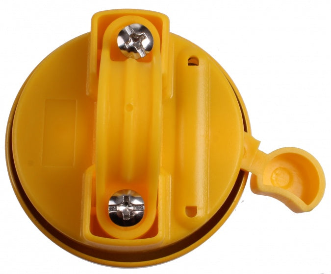 fietsbel Smiley 53 mm staal geel