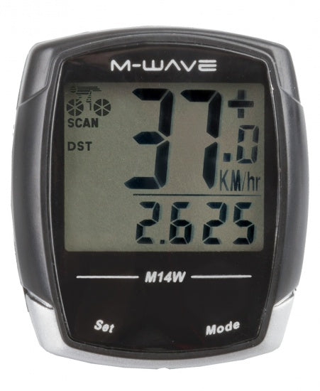 Fietscomputer 14 Functies Zwart