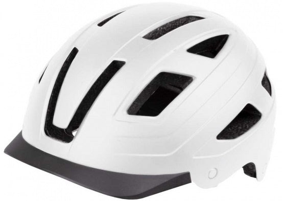 fietshelm Urban 400 gram ABS matwit maat 55-58