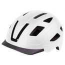 fietshelm Urban met licht ABS matwit mt 55-58 cm