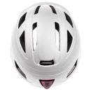 fietshelm Urban met licht ABS matwit mt 55-58 cm