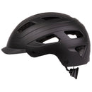 fietshelm Urban met licht ABS matzwart mt 55-58 cm