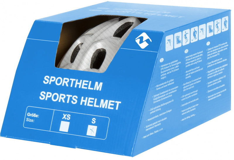fietshelm Ventura wit/zwart maat 53-57 cm