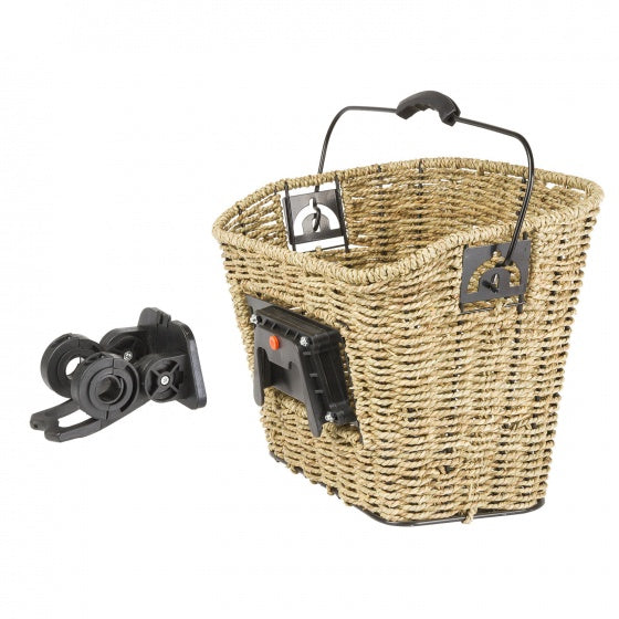 Stuurmand M-Wave gevlochten 35 x 25 x 26 / ø22 cm inclusief stuurhouder