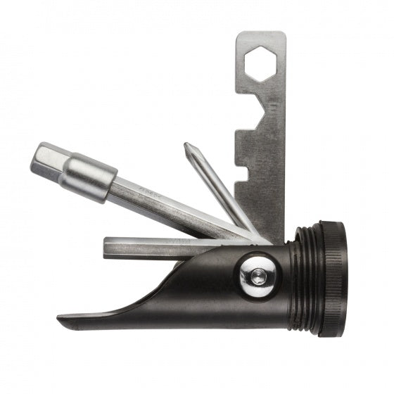 Bar Ends met multitool aluminium 13 cm zwart 2 stuks