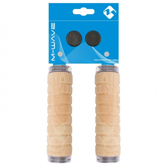 handvatten Cloud Wood 130 mm aluminium bruin per set