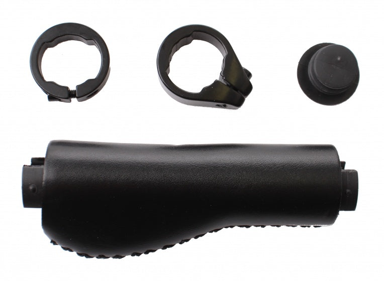 handvatten 99/138 mm leer zwart per paar