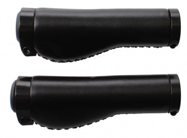 handvatten leder ergonomisch 138 mm zwart per paar