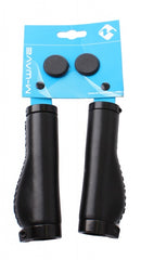 handvatten leder ergonomisch 138 mm zwart per paar