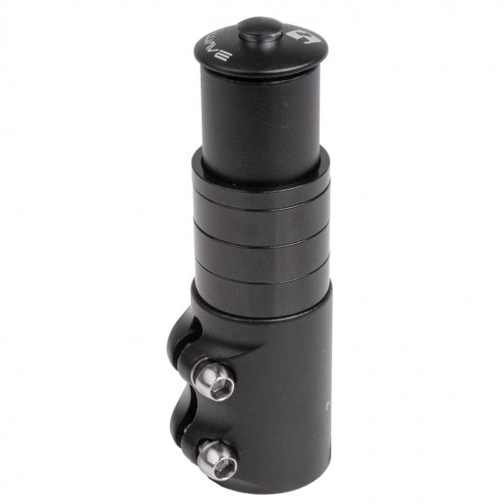 Ahead-pen verlenger 1-1/8" M-Wave incl. 4 spacers + ahead plug - zwart