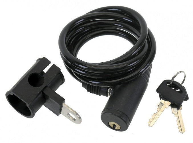 spiraalslot met houder 1000 x 6 mm zwart