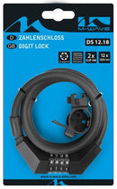 Spiraalslot DS 12.18 cijfercombinatie 1800 x 12 mm zwart