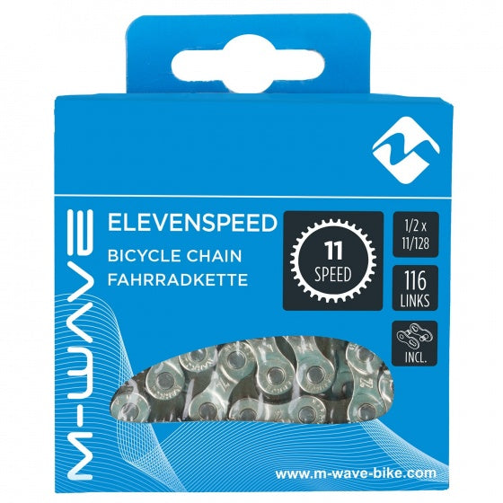 Ketting 11 speed M-Wave 1/2 x 11/128" - 116 links - inclusief sluitschakel