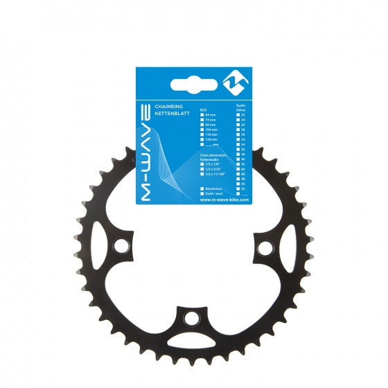 kettingblad e-bike 1/2 x 3/32 44T 104 mm zwart