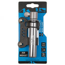 minipomp Air Midget met houder 12 cm zilver