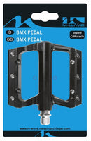 Platformpedaal BMX Flat 9/16 Inch zwart per set