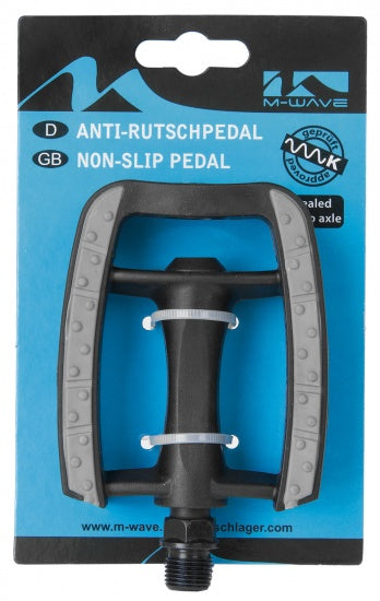Pedaalset M-Wave anti-slip kunststof - zwart