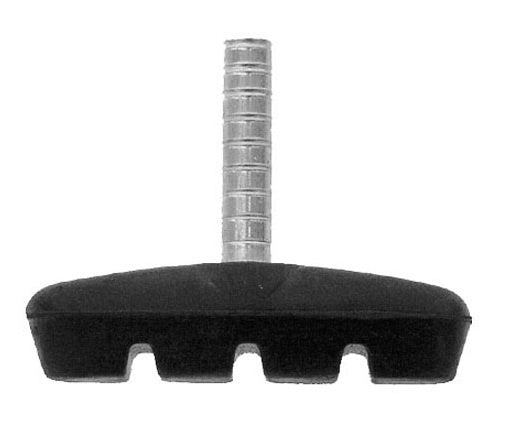 remblok cantilever 50,5 x 16 mm zwart per stuk