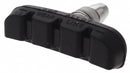remblok V-brake 55 x 16,5 mm zwart per stuk