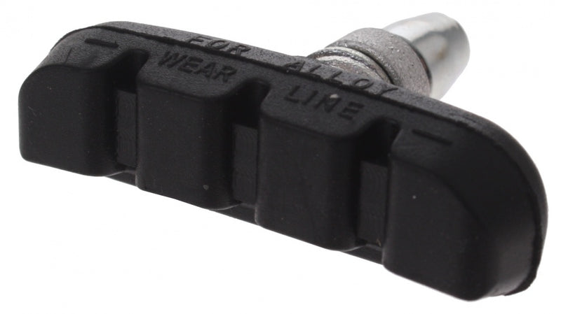 remblok V-brake 55 x 16,5 mm zwart per stuk