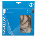 remschijf 180 mm 6 gaats RVS zilver