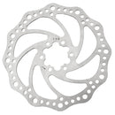 remschijf 180 mm 6 gaats RVS zilver