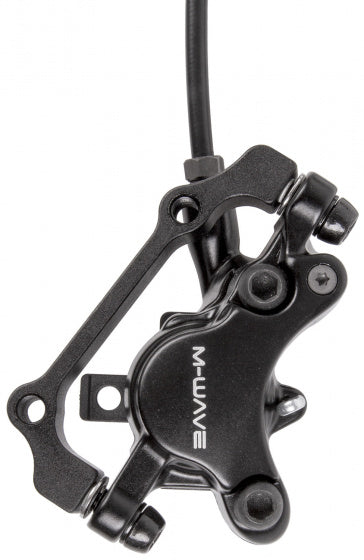 schijfremset hydraulisch rechts 180 mm aluminium zwart
