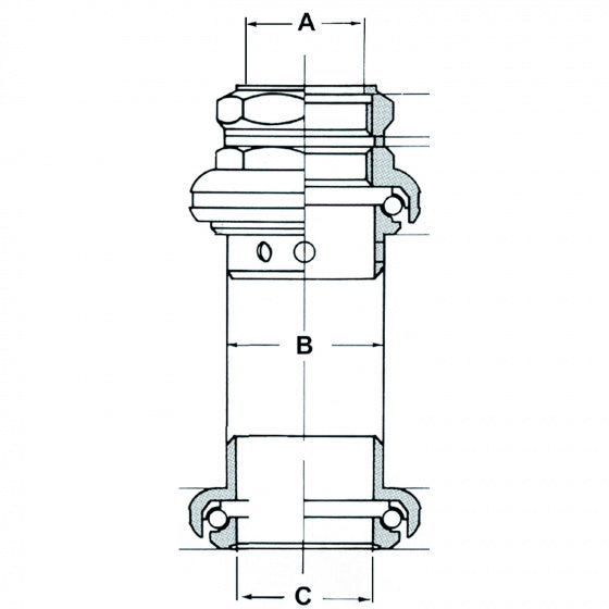 semi-geïntegreerd balhoofdstel 1 1/8 inch zwart