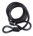 Spiraalkabel S 8.18 L met lussen 1800 x 8 mm zwart
