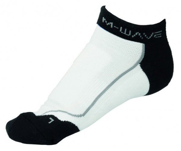 Sokken "Road-Bike"  M-Wave  Wit/Zwart    mt.39-42