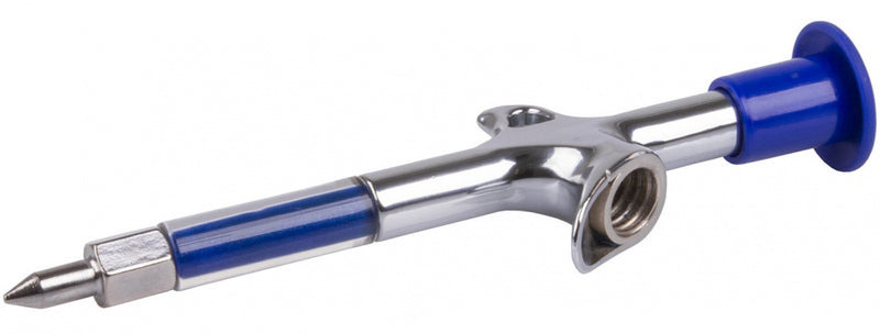 vetspuit Grease Gun 17 x 2 cm aluminium zilver/blauw