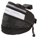 Zadeltas M-Wave Tilburg large met klikbevestiging - zwart/wit