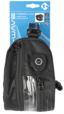 zadeltas Tilburg L led 2 liter zwart/grijs 2-delig