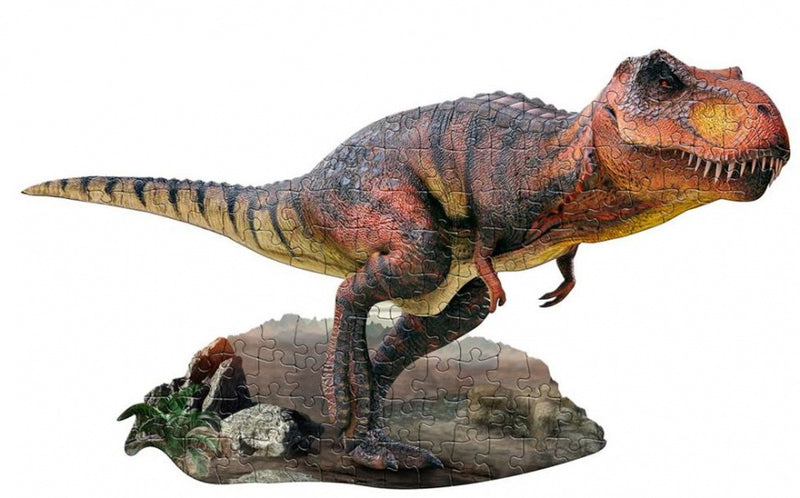 legpuzzel t-rex 96 x 53 cm karton bruin 100-delig