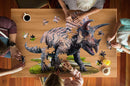 legpuzzel triceratops 84 cm karton bruin 100-delig