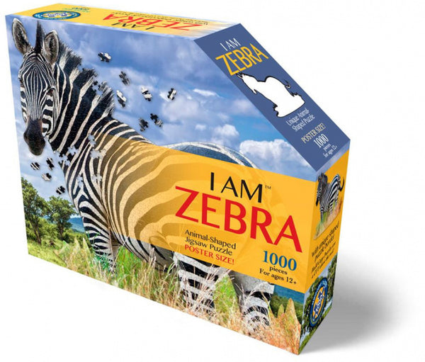 legpuzzel Zebra karton 102 x 90 cm 1000 stukjes