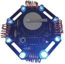 kit atoomhart pop 7 x 5 cm staal zwart/zilver/brons