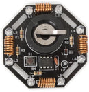 kit atoomhart pop 7 x 5 cm staal zwart/zilver/brons