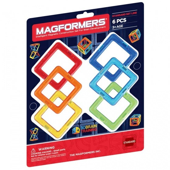 Magformers Set Vierkant, 6dlg.