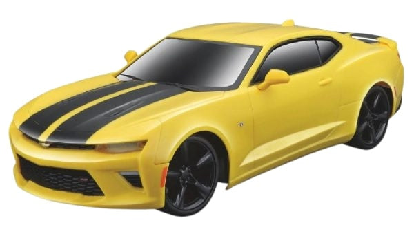 auto RC Chevrolet Camaro 1:24 geel/zwart 2-delig