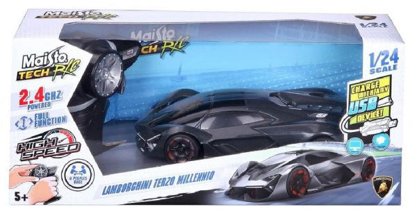 auto RC Lamborghini Terzo 1:24 zwart 2-delig