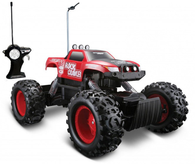 monstertruck RC Rock Crawler 27 Mhz rood/zwart