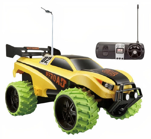 jeep RC Dune Blaster off-road 1:16 geel/groen 2-delig