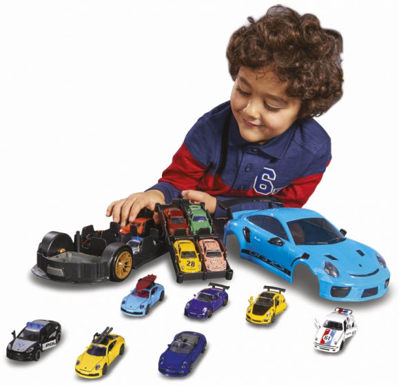 Majorette Porsche 911 GT3 RS Draagkoffer + 1 Auto